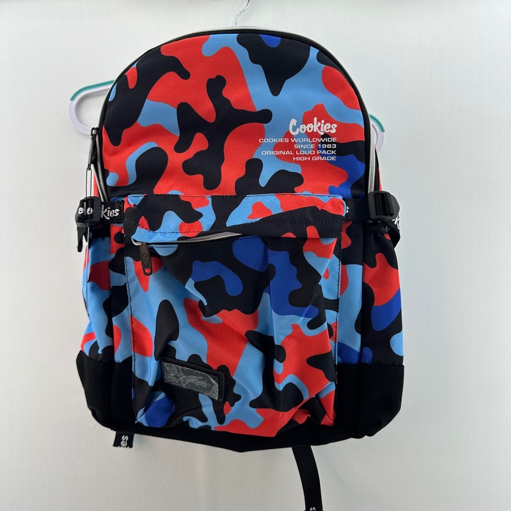 Cookies OFF‎ THE GRID SMELL PROOF BACKPACK Blue Camo NWT